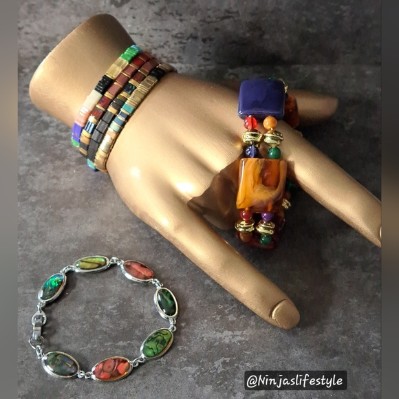 Multicolor Bracelet/Bangle Bundle - Picture 8 of 9